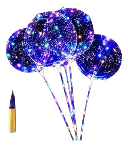 12 Cotiglobo Transparente C/ Led + Anteojo Flogger Neon X 12