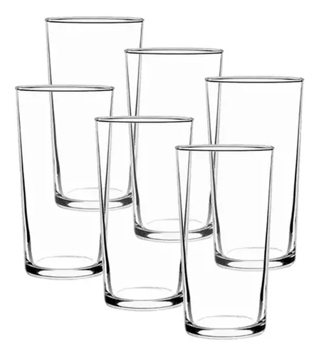 Set 6 Vasos Montecarlo Tragos Cristar 355 Ml