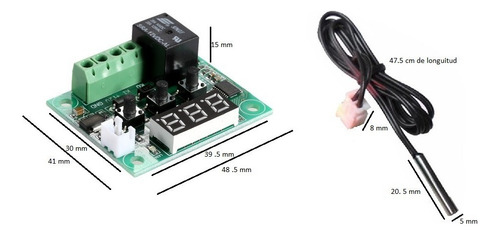 Control De Temperatura Termostato W1209 Display Azul