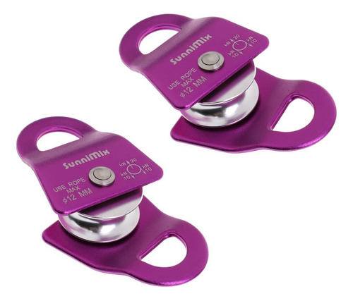 4 Piezas 20kn Polea De Enganche De Escalada Para Cuerda De