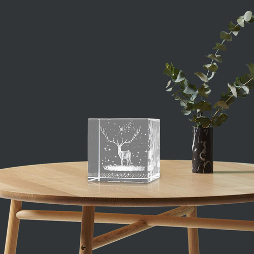 3 X 3d Crystal Cube Crafts Weather Sign Cube Para La