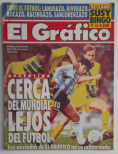 Revista El Grafico 3965 - Argentina Australia Repechaje 1993