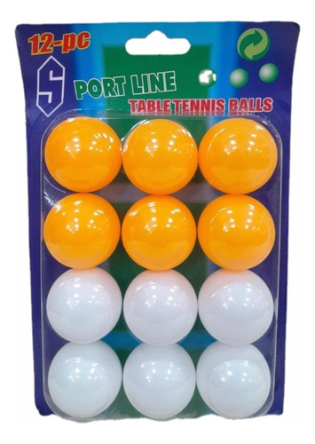 Pack De 12 Pelotas Para Pin Pon