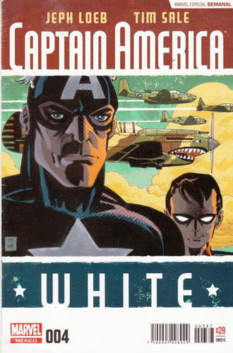 Comic Marvel Capitan America White # 4 Televisa
