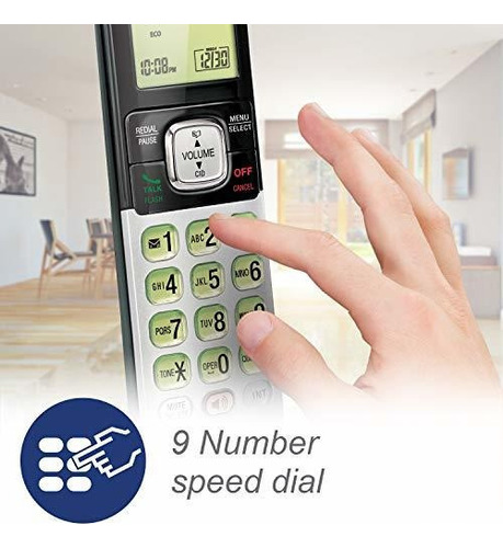 Teléfono Vtech Cs6719-2 Con Base Identificador De Llamadas Gris