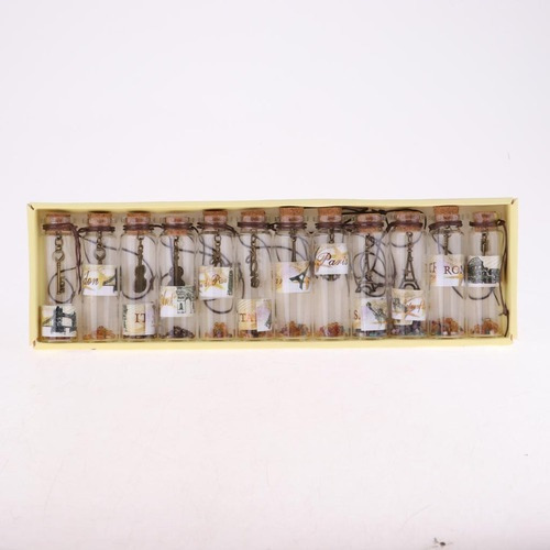 12pcs Mini Pequeña Botella De Cristal De Lujo Que Desea El