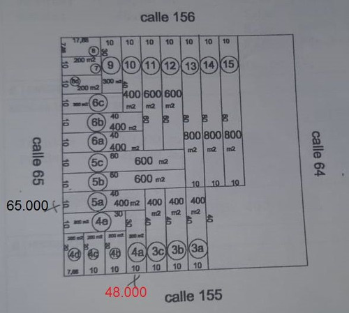 Lote En Venta En Los Hornos,calle 65 Entre 155 Y 156, 400m2