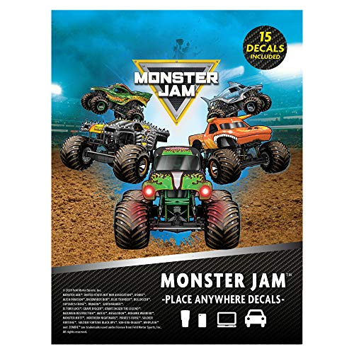 Paquete De Calcomanías Monster Jam Trucks  Juego De 15 P