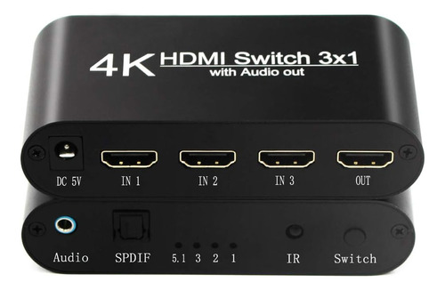 Multiplicador Split Splitter Hdtv 3 Entradas 1 Salida Activo