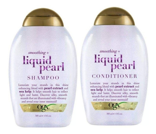 Acondicionador Smoothing + Liquid Pearl Ogx