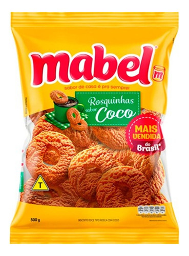 Biscoito Mabel Rosquinha de coco 600 g