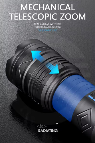 Lanterna Shark Led M77 Laser Sd 5999 Original 2400mah 100w