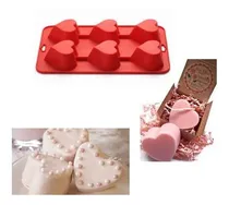 Comprar Molde De Silicón Corazón Cupackes Jabones Gelatinas Flan 