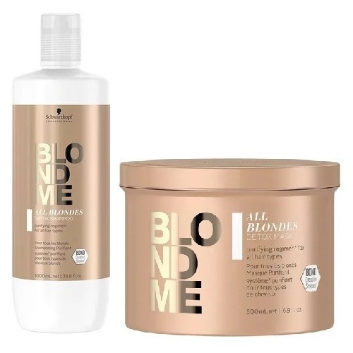 Tratamiento Detox Blondme Schwarzkopf Shampoo + Mascara