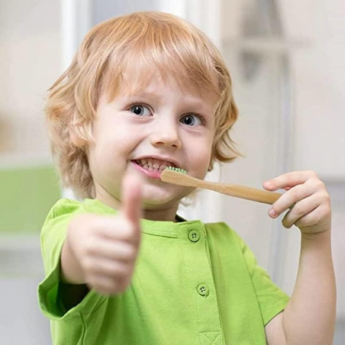 Cepillos De Dientes De Bambú Con Cerdas Suaves, 60 Uds Cepillo de dientes para niños Cepillo de dientes para parejas Cepillo de dientes desechable Cepillo de dientes para hoteles 60ps YATAIA