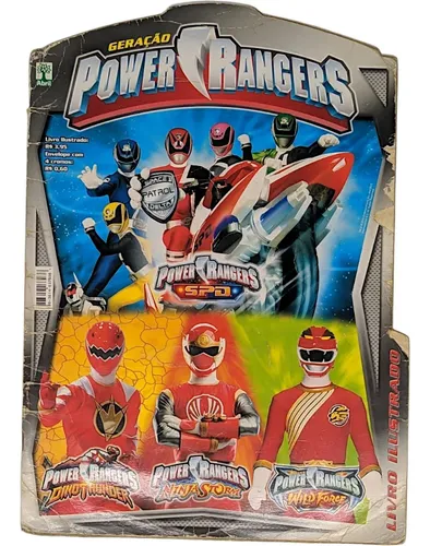 Álbum Power Rangers 2007 Completo | Capa Surreada | MercadoLivre