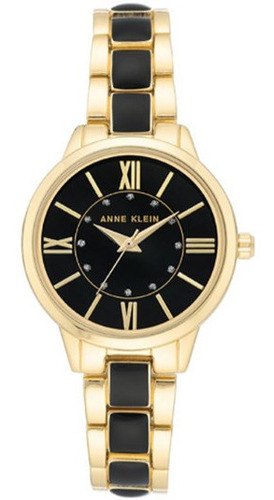 Reloj Mujer Alloy Analog Crystal Dial Anne Klein Ak-3328bkgb