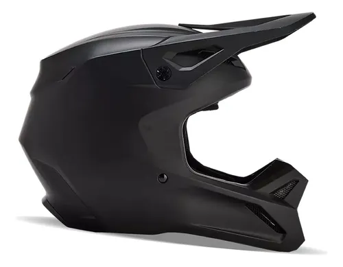 Casco Fox V1 Przm Negro Motocross Rzr Enduro Atv Mtb Downhill Trial Sistema  Magnetico Mvrs Espuma Eps