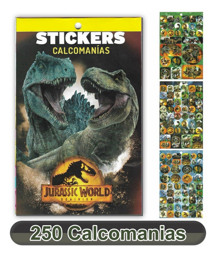 Block De Stickers Calcomanías Jurassic World - Leoblock