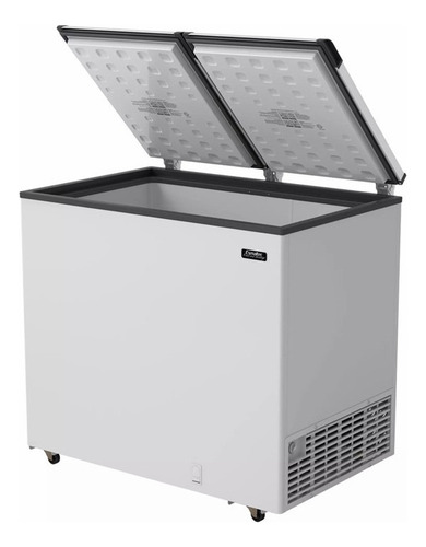 Freezer Horizontal Esmaltec 2 Tampas, 305l, Branco - Ech350 110v