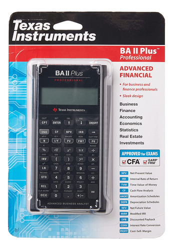 Texas Instruments Ba Ii Plus Professional Financial