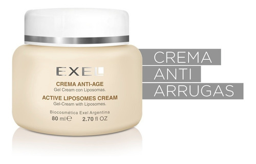 Crema Facial Nutritiva Antiage Con Liposomas  Exel 80 Ml