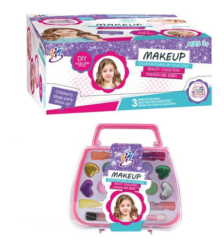 Pinturitas Maquillaje Petaca Niñas Make Up Super Completo St