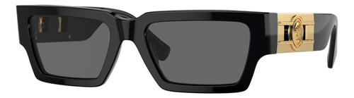 Óculos de sol Versace Versace Black Ve4459 S, cor preta com moldura de acetato padrão - Ve4459