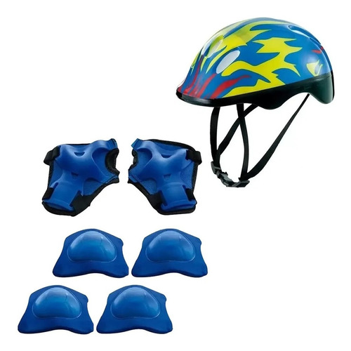 Kit Proteção Infantil Completo Com Capacete Zippy Toys