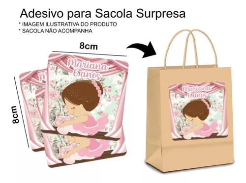 30 Adesivos Personalizados Sacola Surpresa Roblox Menina