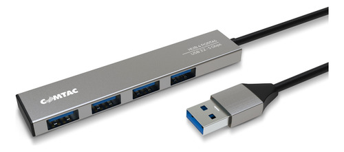 Hub 4 Portas Usb 3.2 Gen1 5gbps Comtac 9457 Cor Prateado