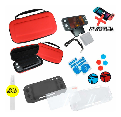Nintendo Switch Lite Protector Estuche Kit Accesorio 16 N 1