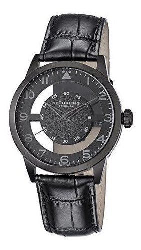 Stuhrling Original Aviator Quartz Correa Transparente