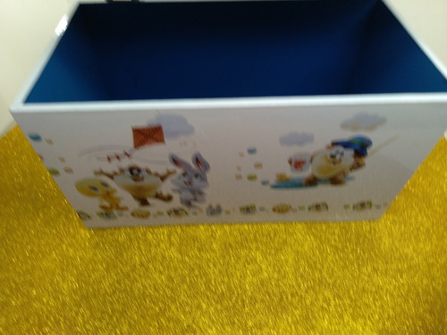 Imagen 4 de 10 de Cofre Para Bebes Personalizados. Ideal Ajuar Regalos Looney