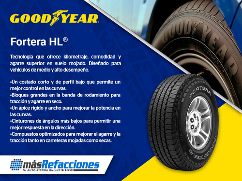 Paquete De 2 Llantas 245/6517 Goodyear Fortera 105t