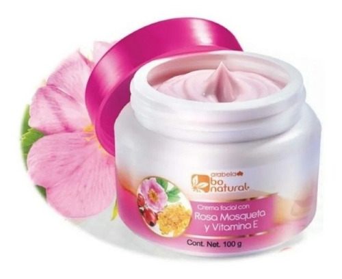 Crema Facial Rosa Mosqueta Con Vitamina E Anti Edad Arabela