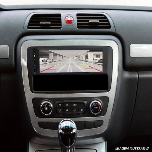 Kit Central Multimídia 1 Din + Câmera Ré Ecosport 2011 Touch