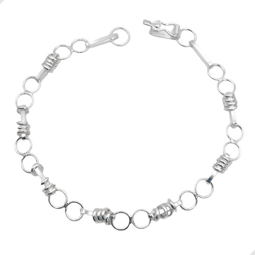 Pulsera Artesanal Diseño Unión Plata 950 + Cajita | M37