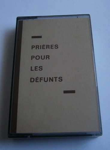 Canto Gregoriano - Les Défunts (cassette Ed. Francia)