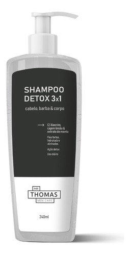  Shampoo Detox 3x1 Mr Thomas Labotrat Men Care 240ml