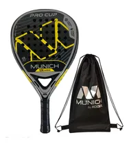 Comprar Paleta Pádel Munich Procup Carbon 12 K Diamante Competición Color Amarillo\u002Fgris\u002Fnegro