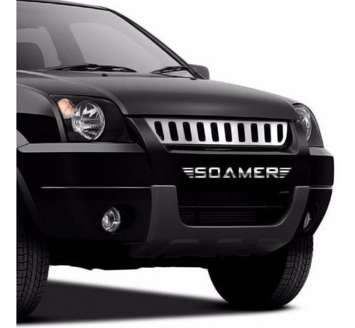 Grade Cromada Ecosport Stilo Hummer + Brinde