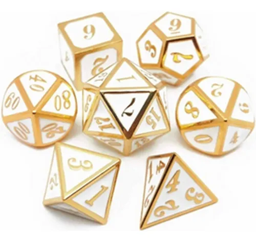 comprar Set De 7 Dados Metalicos  Juego De Dados  (envio Gratis)