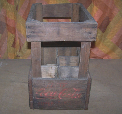Cajon Madera Cocacola Botellas Fanta (Usado)