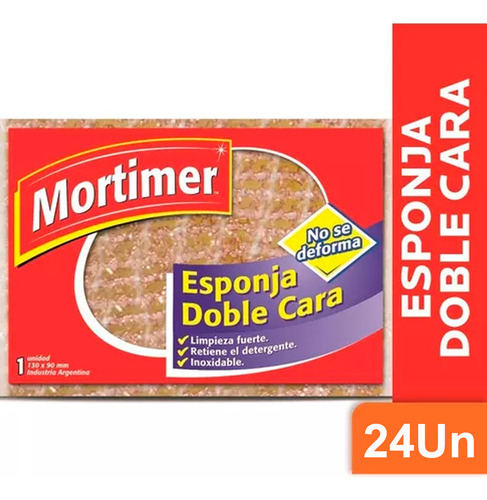 Esponja Mortimer Doble Cara X 24 Unidades