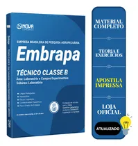 Comprar Apostila Embrapa - Técnico Classe B - Área: Laboratório E Campos Experimentais  Subárea: Laboratório
