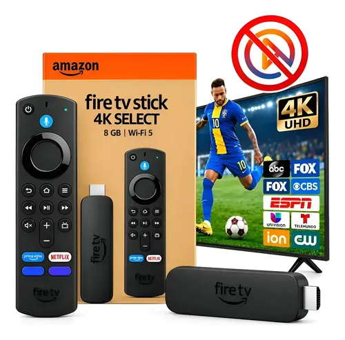 Amazon Firetv Stick 4k Stick Wifi6 Com Alexa Por Voz Preto