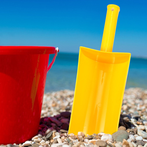 Palas De Arena Con Mango Corto, 4 Unidades, Juguete De Playa
