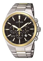 Comprar Reloj Citizen Hombre Crono An817458e Color de la malla Plateado Color del bisel Dorado Color del fondo Negro