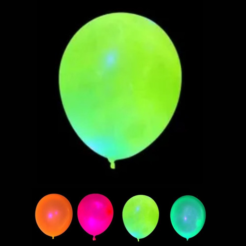Globos Latex Fluo Surtidos 9 Pulgadas X 50 Neon Decoracion